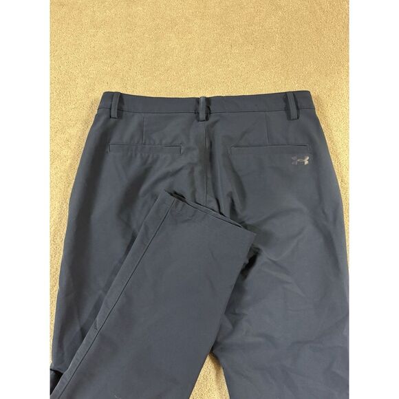 Under Armour Golf Pants Men's‎ 36x32 Navy Performance Lightweight Straight Fit - Picture 1 of 9